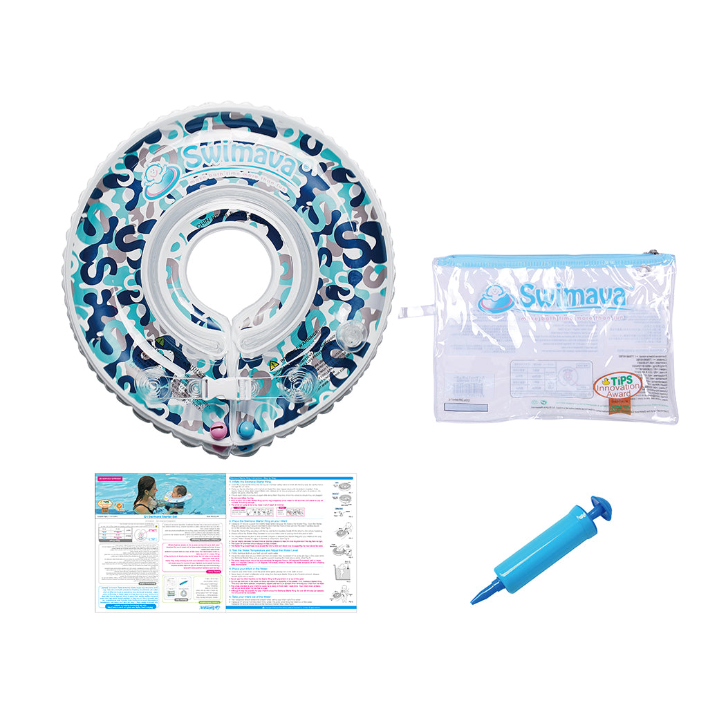 Aro flotador Diseño Camo Blue