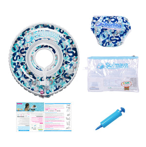 Set Regalo Aro flotador Diseño Camo Blue + Pañal de Baño