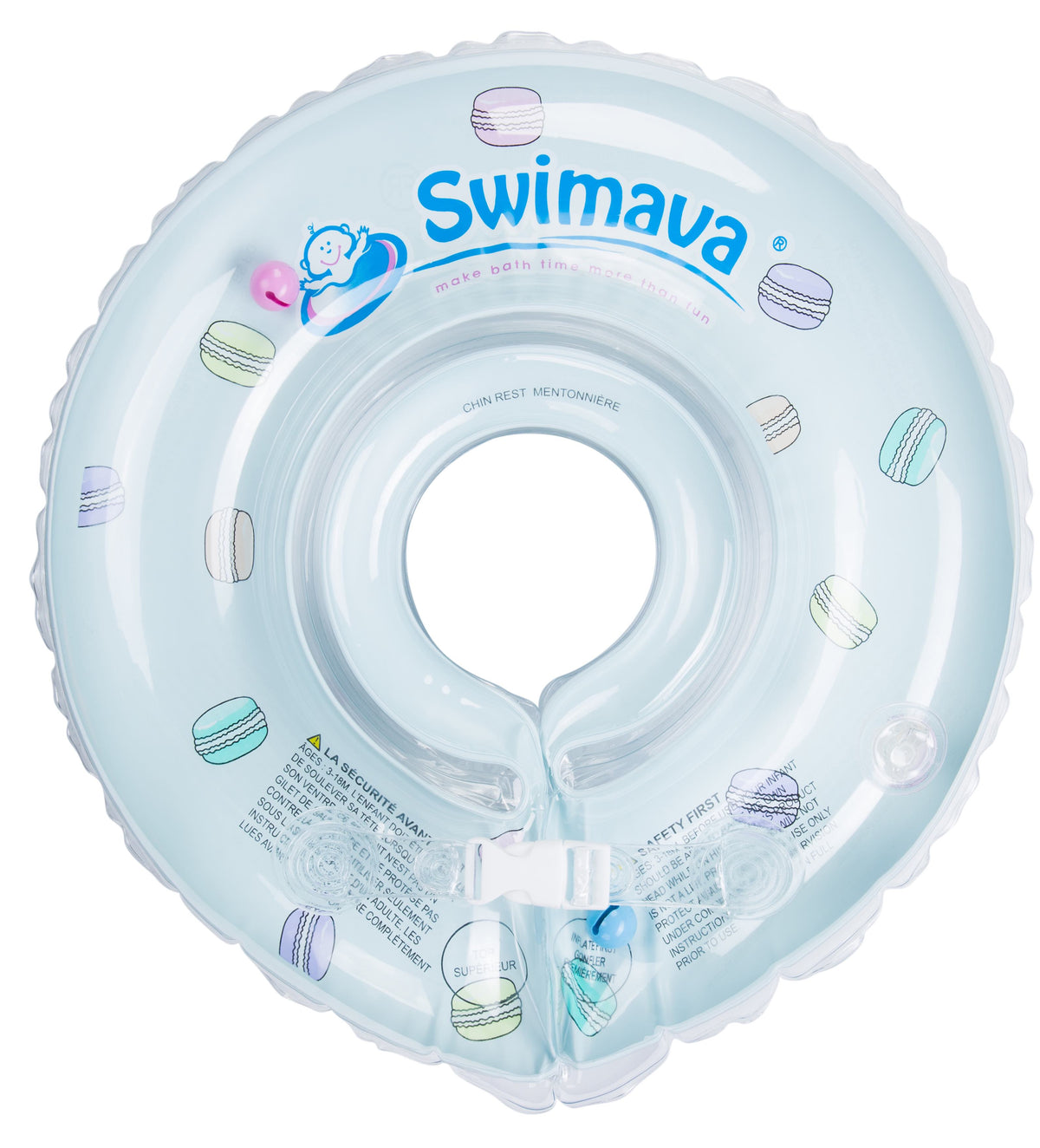 Set Regalo Aro flotador Diseño Macarron + Pañal de Baño