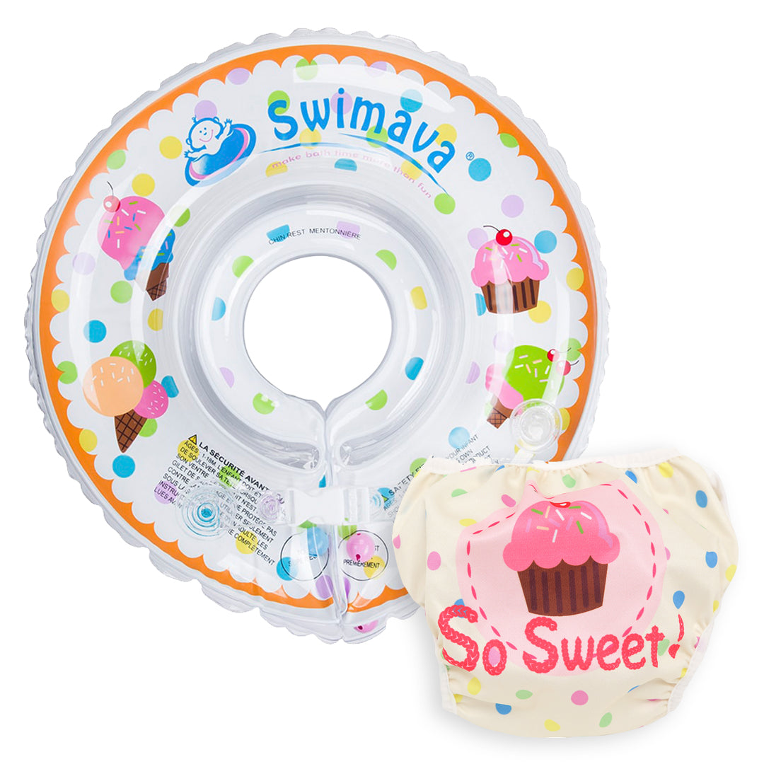 Aro flotador Diseño Ice Cream + Pañal de Baño